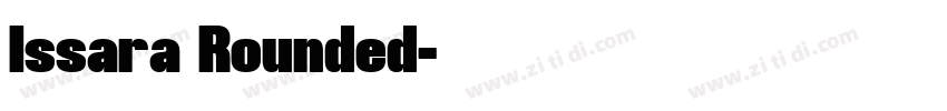 Issara Rounded字体转换